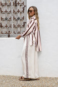 Portofino Stripe Shirt- Pink