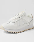 Gate White Suede Nylon Sneaker