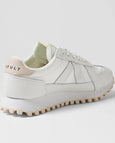 Gate White Suede Nylon Sneaker