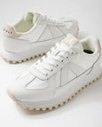 Gate White Suede Nylon Sneaker
