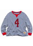 Vintage 4 Waffle Top- Royal/White