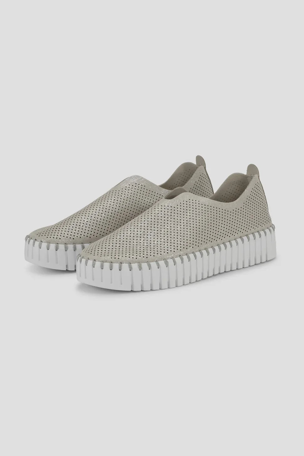 Tulip Platform Glimmer - Silver/White