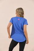 Freedom Tee- Cobalt/Pink Star