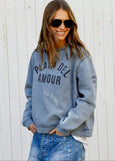 Faded Grey Playa Del Amour Sweat