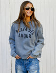 Faded Grey Playa Del Amour Sweat