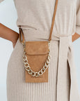 Celeste Phone Bag- Vintage Tan