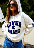 Lover+Dreamer Sweat in Cream