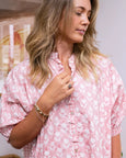 Folk Shadow Buti Shirtdress