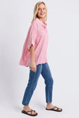 Luna Shirt- Pink Stripe