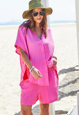 Resort Beach Shirt- Pink