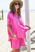 Resort Beach Shirt- Pink