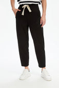 Barrel Leg Lounge Summer Pant- Black
