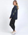 Interval Crew- Navy/Khaki