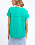 Throw on Tee- Bright Green