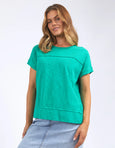 Throw on Tee- Bright Green