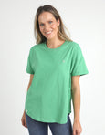 Halli SS Tee- Greenbriar