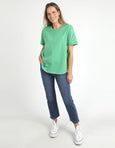 Halli SS Tee- Greenbriar