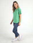 Halli SS Tee- Greenbriar