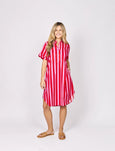 Lucy Dress- Pink/Red Stripe