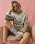 Annika Knit Sweater- Aprés Print