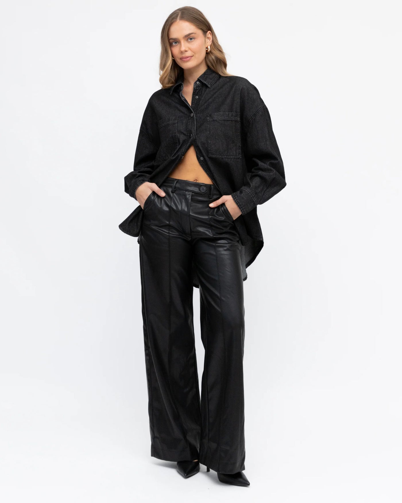 Indy Denim Shirt- Black