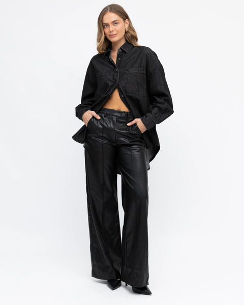 Indy Denim Shirt- Black