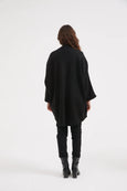 Deep V Magnetic Cardigan- Black