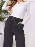 Leo Barrel Jeans- Black