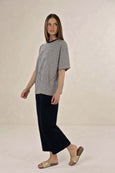 Bestie Stripe Tee- Midnight