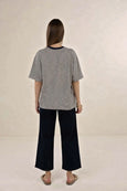 Bestie Stripe Tee- Midnight