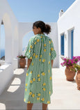 Lemon Green Stripe Dress