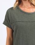 Allison Tee Dress- Khaki