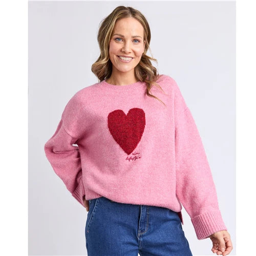 Intersia Heart Knit