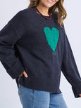 Intersia Heart Knit