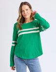 Adora Long Sleeve Tee- Pine Green