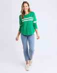 Adora Long Sleeve Tee- Pine Green