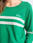 Adora Long Sleeve Tee- Pine Green