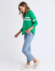 Adora Long Sleeve Tee- Pine Green