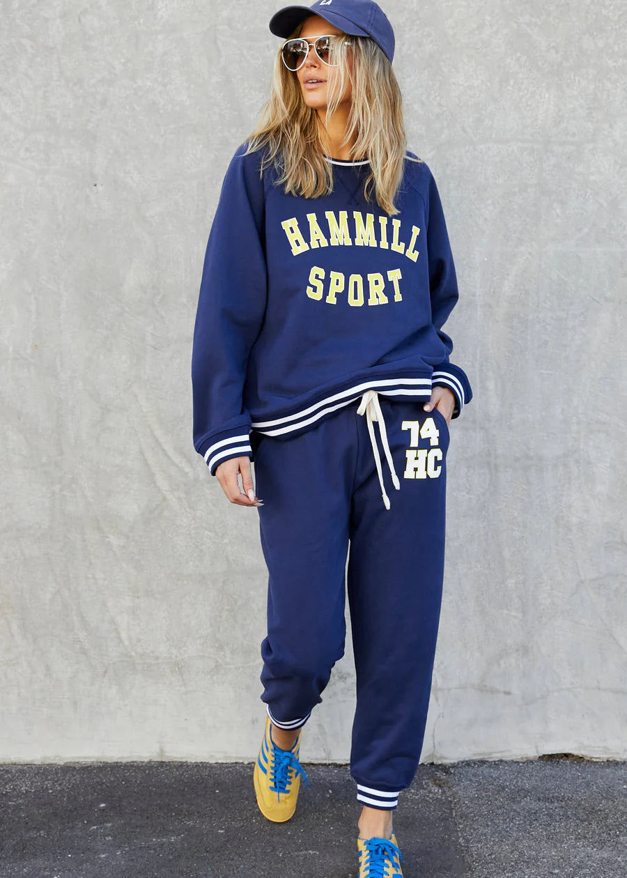 74 HAMMILL SPORT TRACK PANTS - NAVY