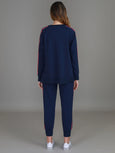 Vittoria Raglan Sweat- Ink/Pink