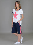 Corrine Pink Star Tee