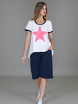 Corrine Pink Star Tee