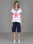 Corrine Pink Star Tee
