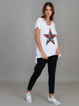 Simeon Leopard Star Short Sleeve T Shirt