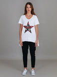 Simeon Leopard Star Short Sleeve T Shirt