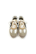 Gate White Tan Black Grey-Suede Nylon Sneakers