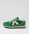 Gate Green/Grey Snake-Suede Nylon Sneakers