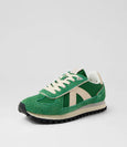 Gate Green/Grey Snake-Suede Nylon Sneakers