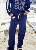 Sun Towelling Pant- Navy