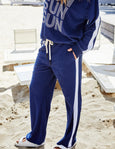 Sun Towelling Pant- Navy